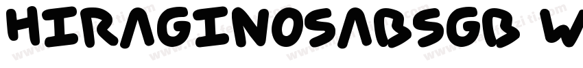 hiraginosabsgb w6字体转换